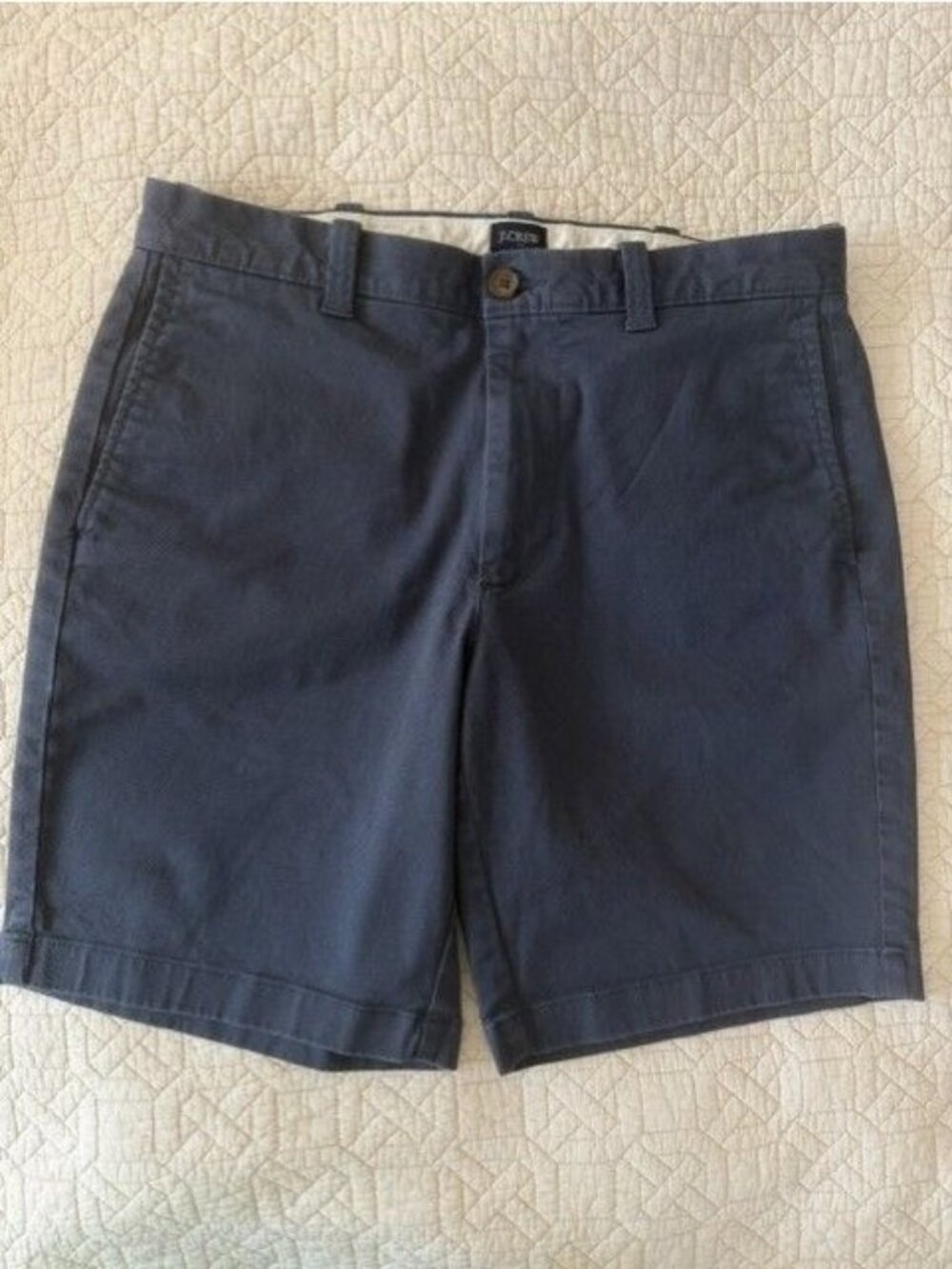 J Crew Shorts Blue Mens 31”  Cotton Summer Outdoors Chinos 9" inseam Preppy